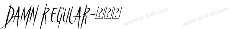 damn regular字体转换